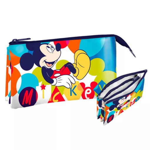 Picture of MICKEY MOUSE PENCIL CASE WITH 3 COMPARTMENTS